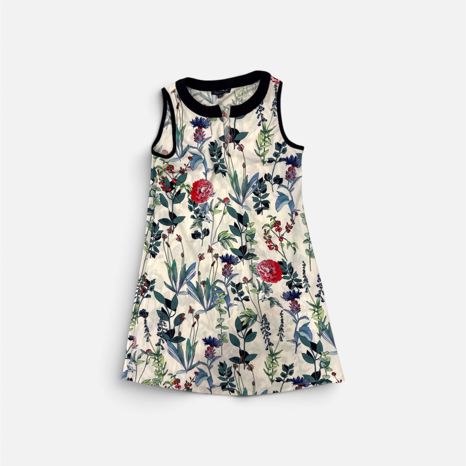 Tommy Hilfiger Floral Αμάνικο Φόρεμα Εκρού / Pre-Owned
